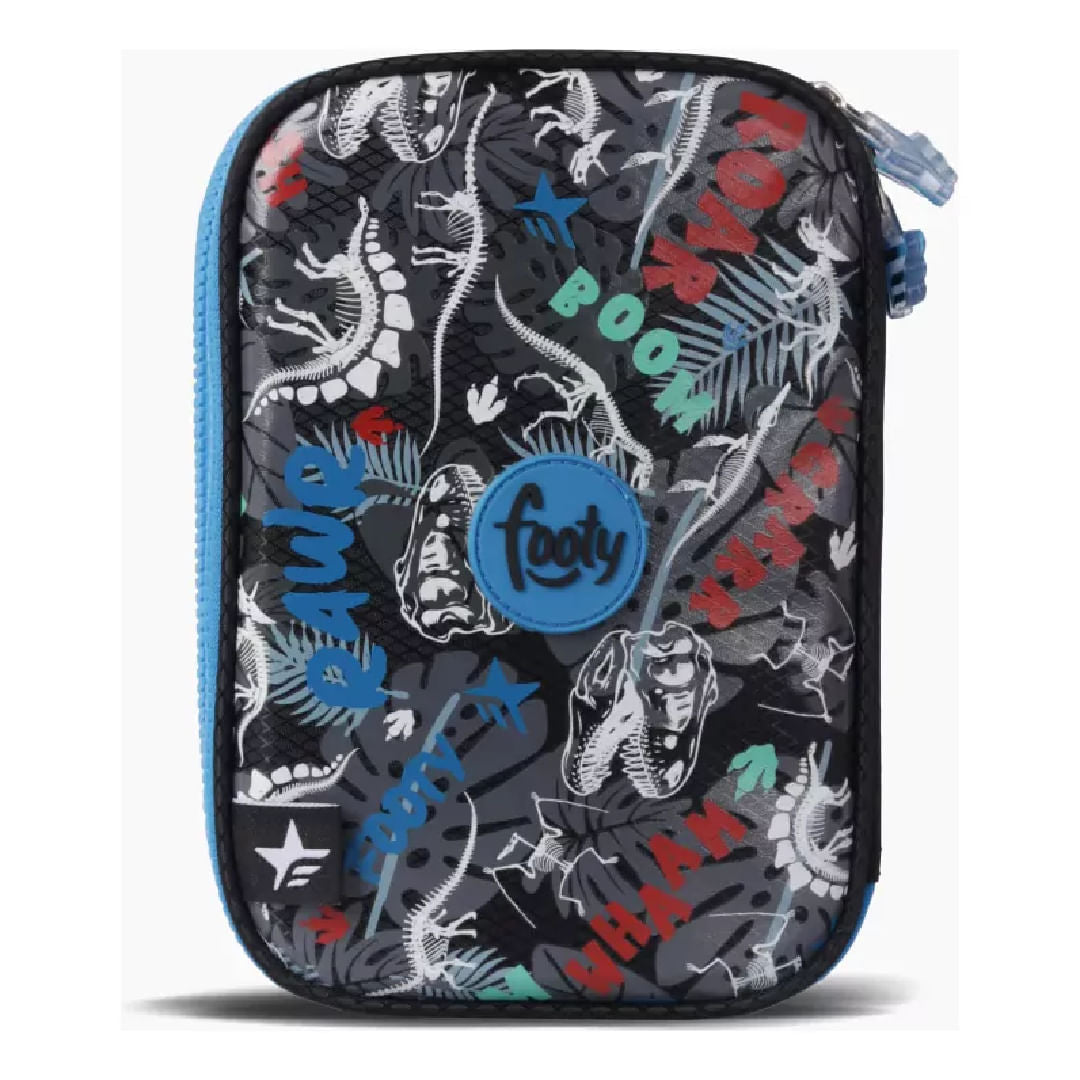 Footy Cartuchera rigida con dos cierres Dino Glow F54014.01.UNICO