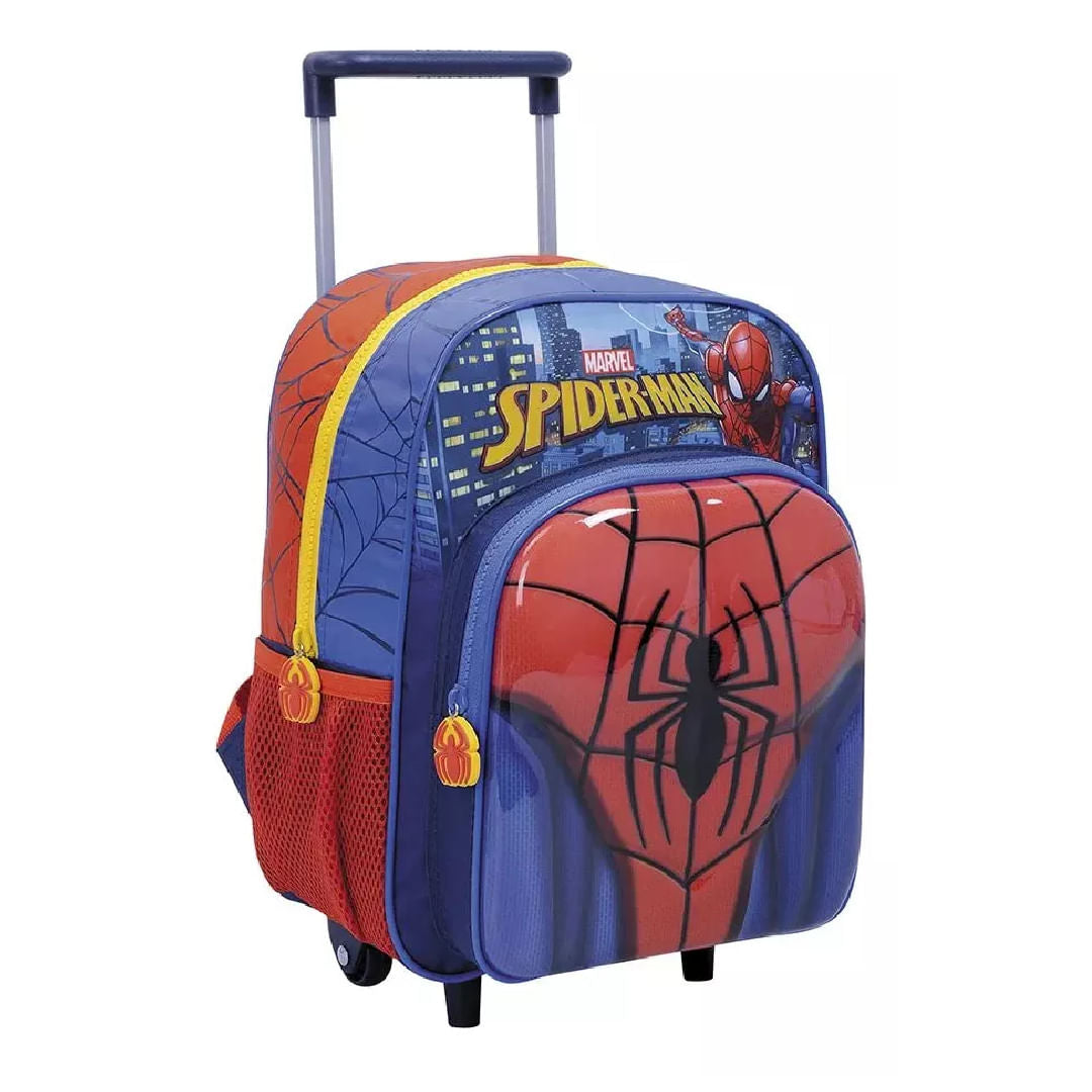 Mochila con carro de 12" Spiderman Spider Line 34241