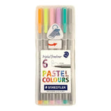Staedtler Marcadores color pastel con punta de 0,3mm en estuche de 06 unidades MST334CS1