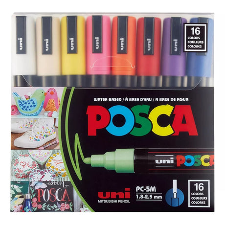 Posca Marcadores PC-5M de punta gruesa en caja de dieciseis unidades MUNPC5ME16