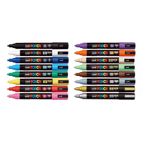 Posca Marcadores PC-5M de punta gruesa en caja de dieciseis unidades MUNPC5ME16