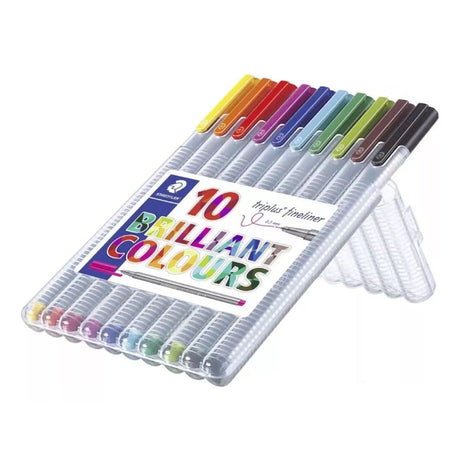 Staedtler Marcadores con punta de 0,3mm en estuche de 10 unidades MST334
