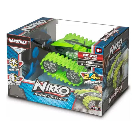 Nikko Nanotrax a radio control color verde electrico 10181