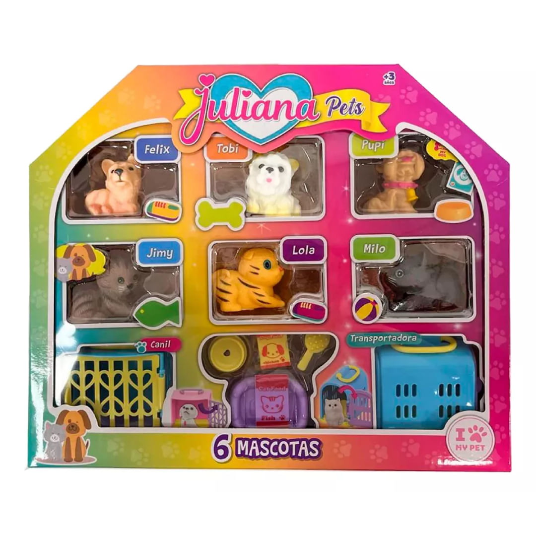 Juliana Pets con seis mascotas SISJUL112