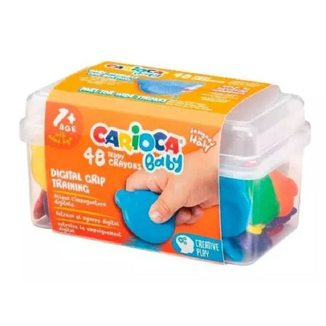 Carioca Baby Crayones de colores Teddy 48 piezas 42958