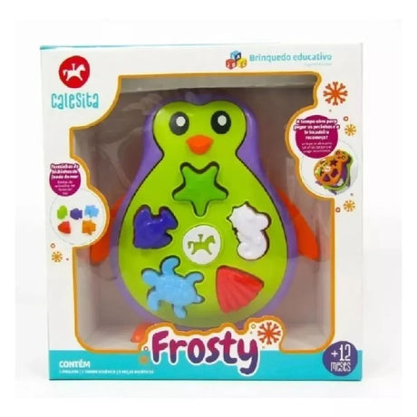 Frosty Pinguino Juego Didactico Para Bebe 765 Calesita