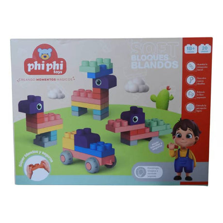 Phi Phi Soft Bloques blandos 20 piezas en caja BB001