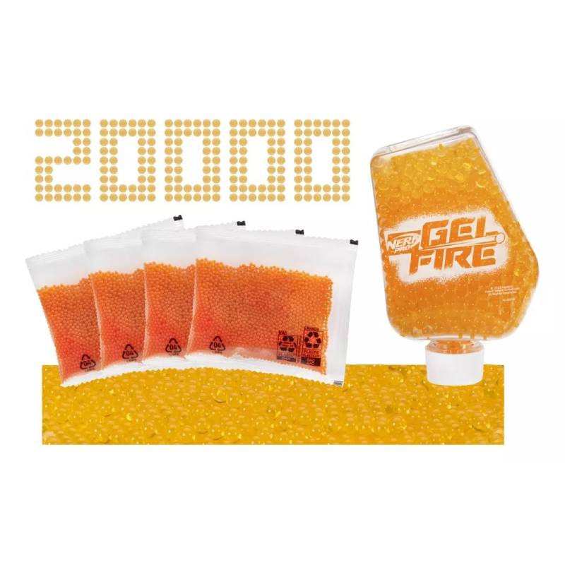 Nerf Pro Gel Fire con repuesto de recargas F7266