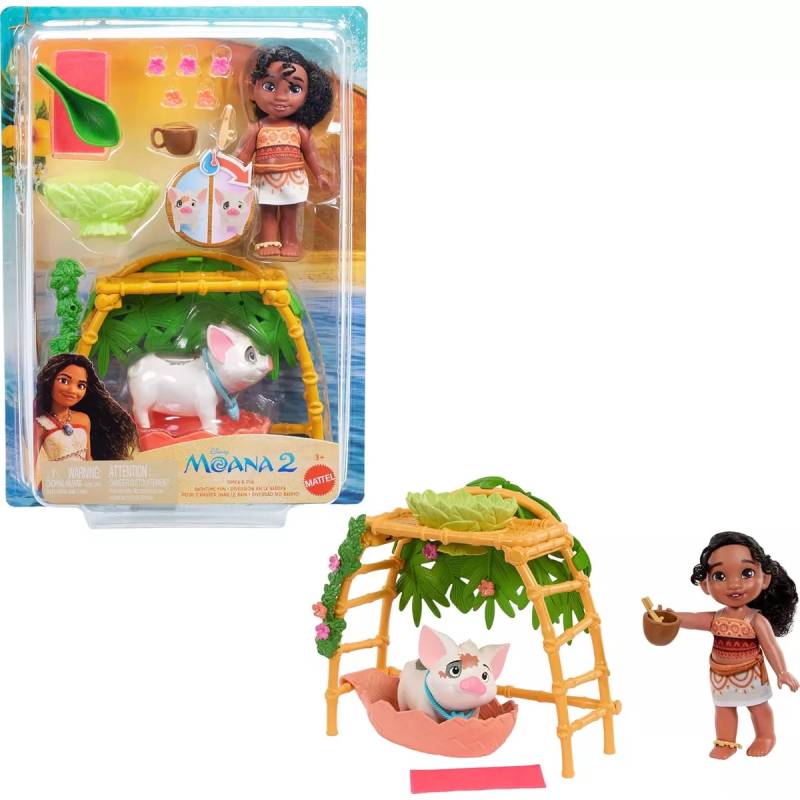 Moana 2 Set De Juego Muñeca Simea Y Pua Jbt36 Mattel
