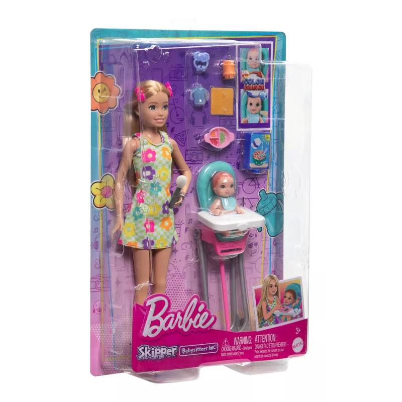 Barbie Skipper Babysitters Set HTK35