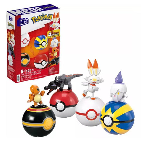 Mega Pokemon Fire Type Trainer Team HTJ06