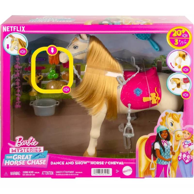 Barbie Caballo con Movimiento y Sonido HXJ42