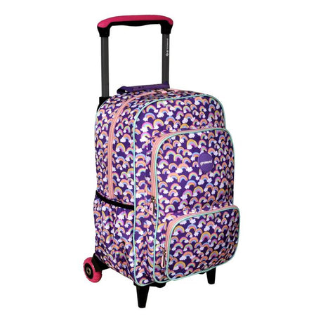Gremond Mochila con carro violeta con arcoiris 5051500087