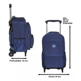 Gremond Mochila con carro azul marino 5051500002