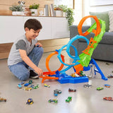 Hot Wheels Action Pista Vueltas y Choques Desafiantes HXR70