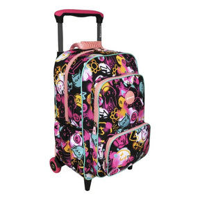 Gremond Mochila con carro negra con graffitti de animalitos 5051500096