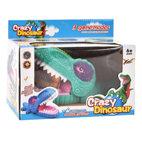 Muñeco Cabeza Crazy Dinosaur Con Luz Y Sonido 2163841