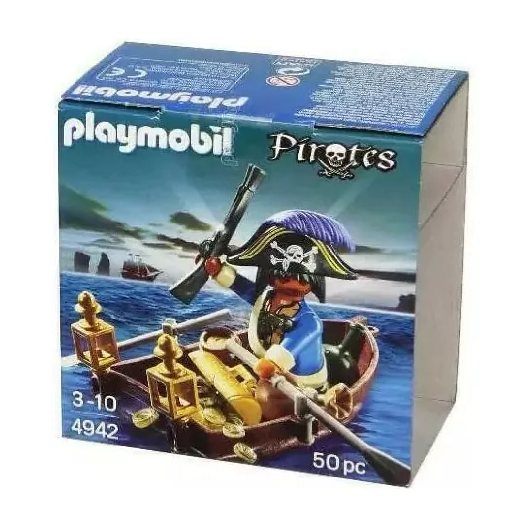 Playmobil Pirata Con Bote 4942
