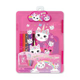 Estuche Con Cuaderno Y 12 Lapices Clipboard Storage Hf002