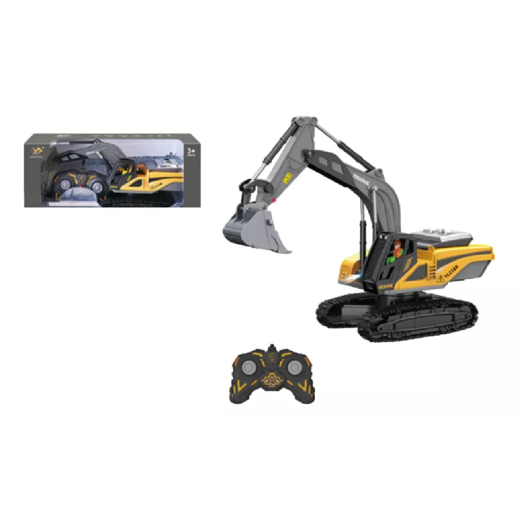 Excavadora 1:22 R/c Metal Con Luz Y Sonido (8ch) 2308555