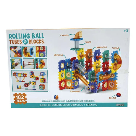 Ditoys Rolling Ball tubos y bloques 182 piezas 2569