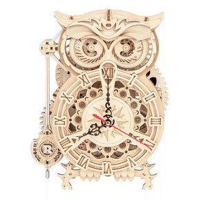 Robotime Puzzle 3d Reloj Buho Lk503 Rokr