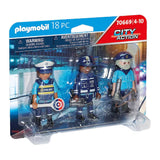 Playmobil Set X 3 Figuras Policiales 70669