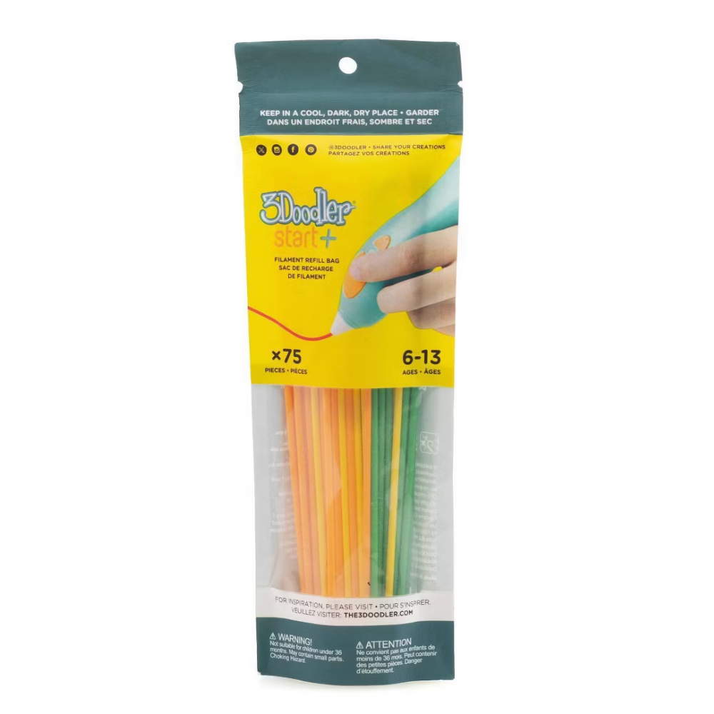 3Doodler Repuesto Mix Pack 75 Hilos 3DS-ECO-MIX2-75