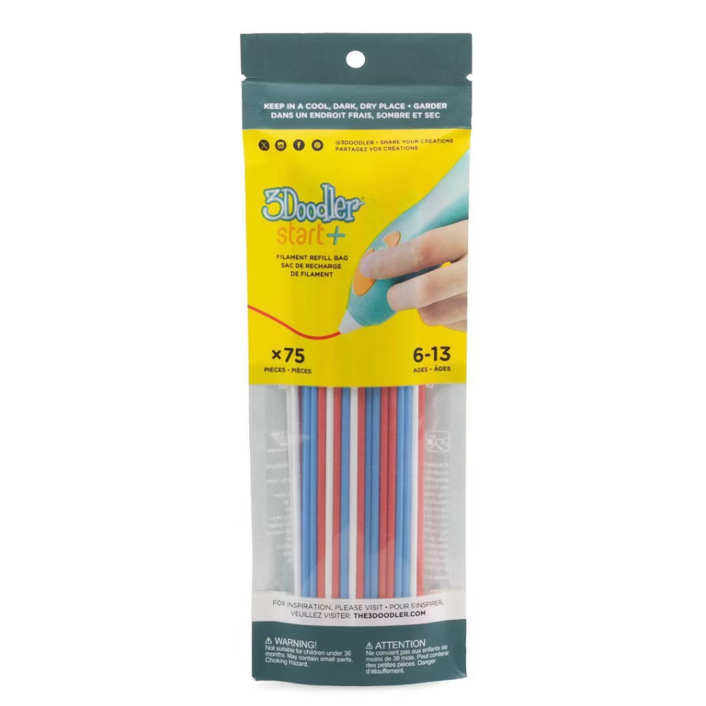 3Doodler Repuesto Mix Pack 75 Hilos 3DS-ECO-MIX1-75