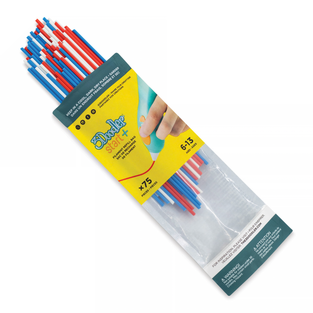 3Doodler Repuesto Mix Pack 75 Hilos 3DS-ECO-MIX1-75