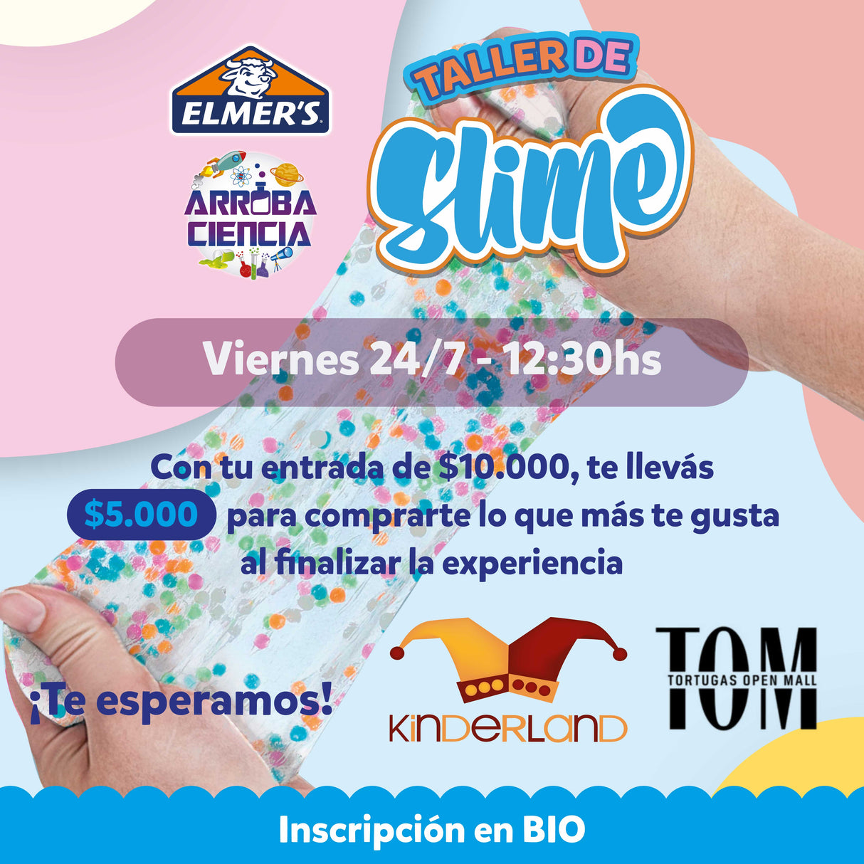 Experiencia Slime Elmers TOM 12:30hs