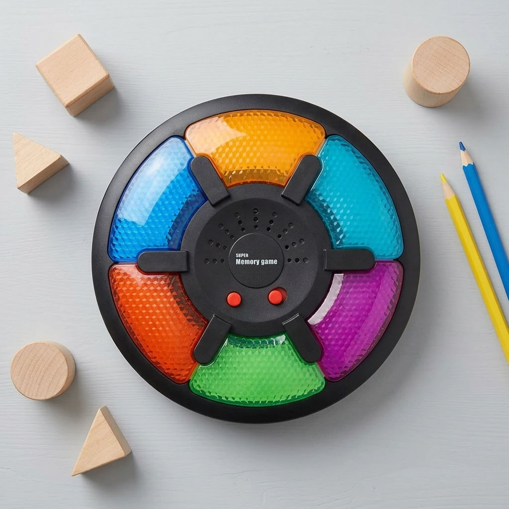 Juego De Memoria con luz Y Sonido 6 Colores 1700225