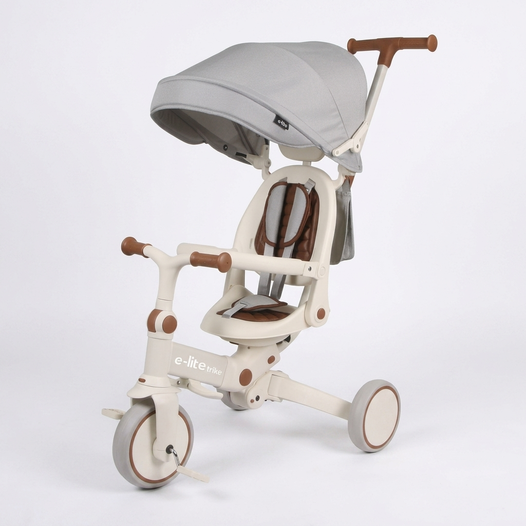 Triciclo con Capota JY-T11B Blanco