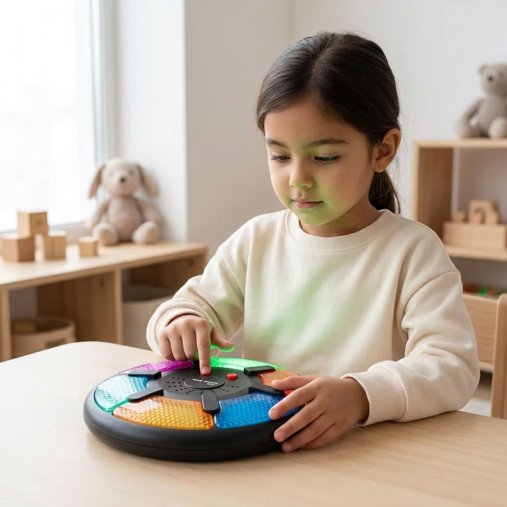 Juego De Memoria con luz Y Sonido 6 Colores 1700225
