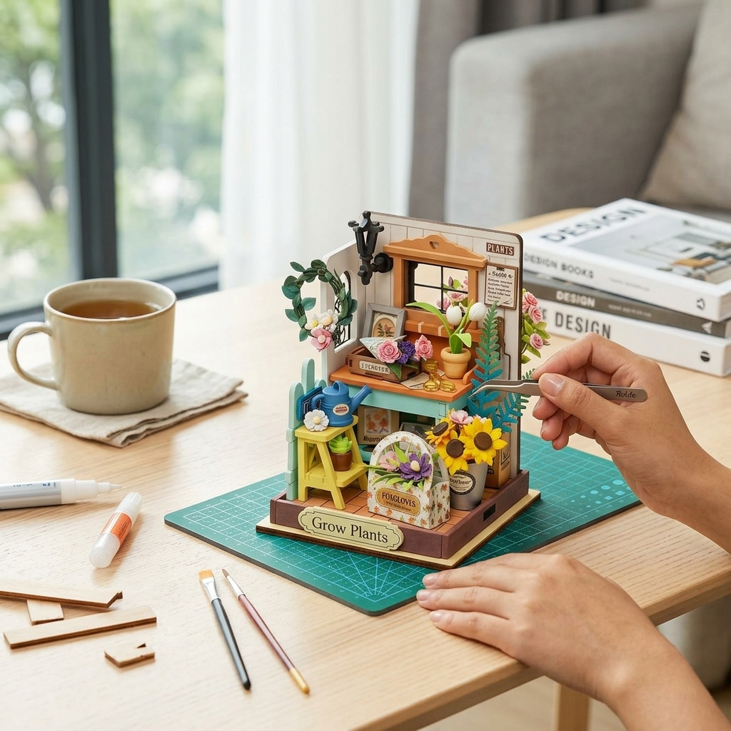 Robotime Puzzle 3d Terraza De Ensueño Ds030 Rolife