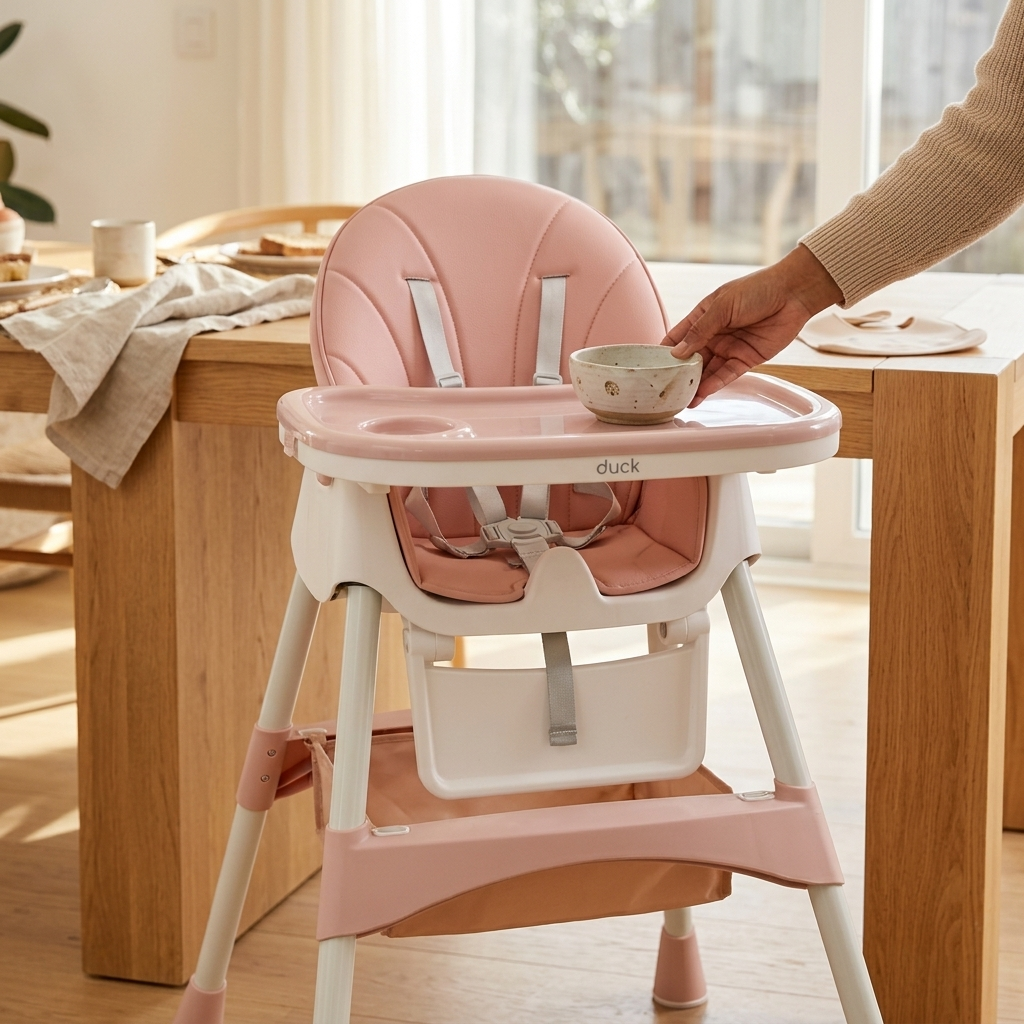 Duck Baby Silla De Comer Rosa TB052425-ROSA