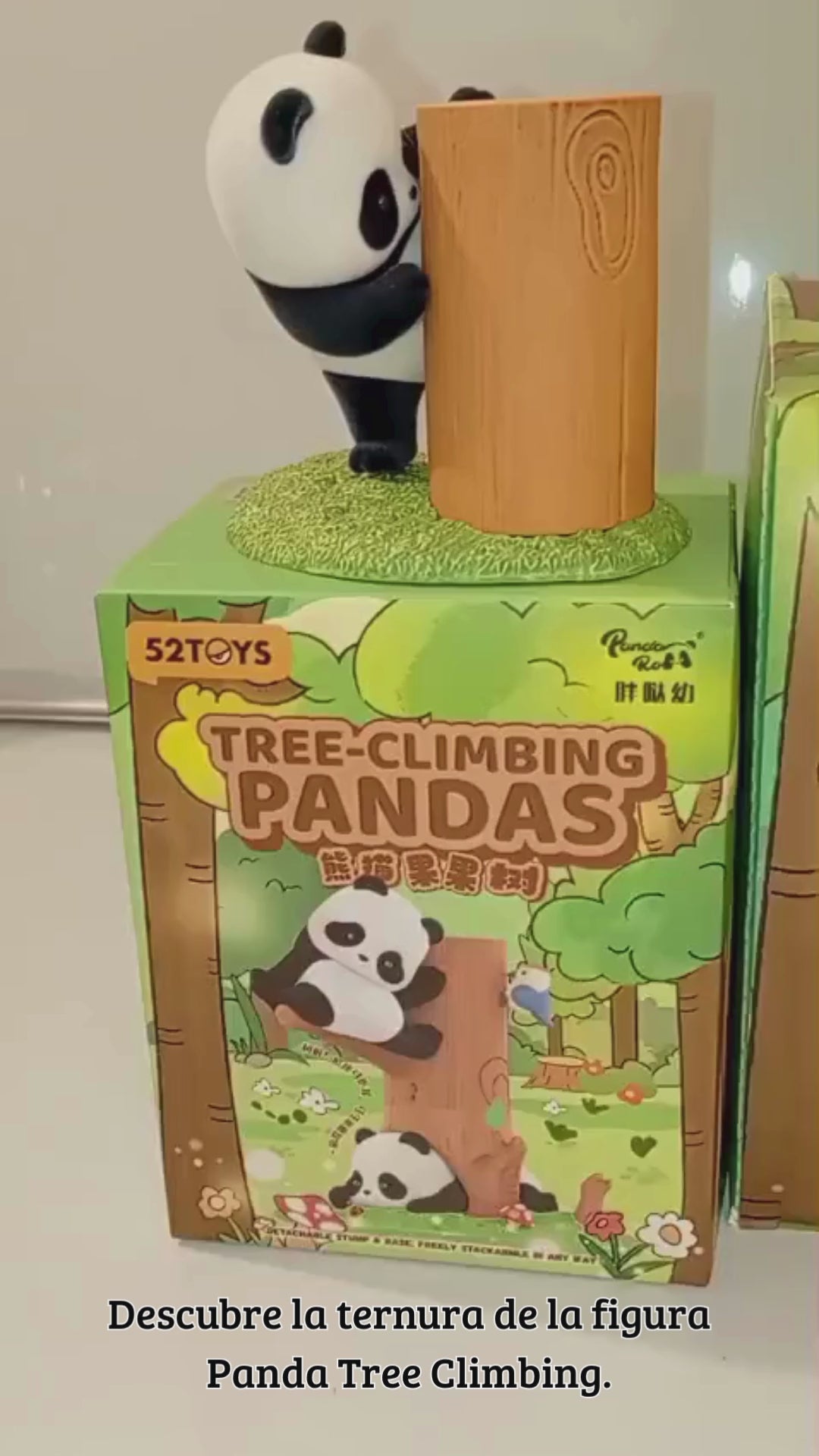 52toys Panda Roll Figura Fruit Tree Climbing Blind Box 78872