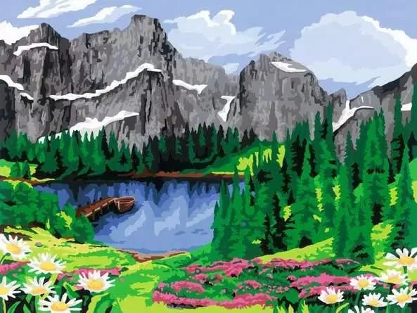 Ravensburger CreArt Mountain View 20155 - detalle 3